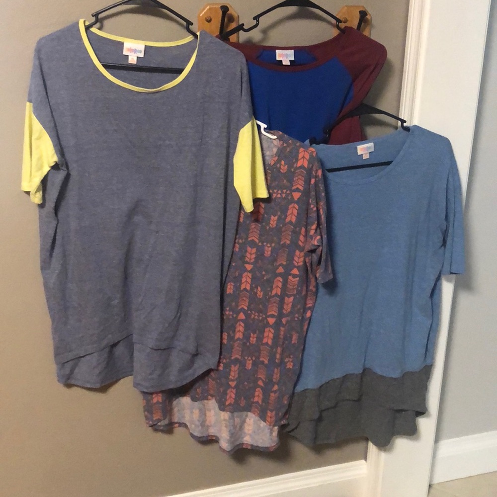 Lot of Lularoe Irma shirts